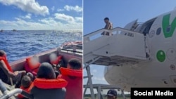 Repatriaciones de cubanos a la isla desde EEUU y México. (USCG/@minint_cuba)