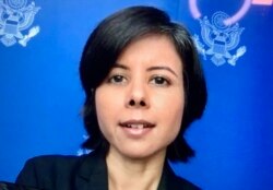 Namita Biggins, vocera del Departamento de Estado de EEUU para medios hispanos.