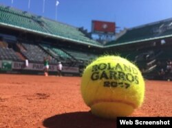 Pelota utilizada en el Roland Garros.