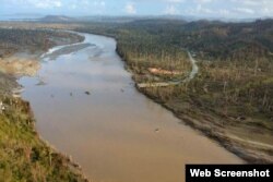 CUBA-BARACOA-HURACAN MATTHEW DESTRUYE PUENTE SOBRE EL RIO TOA