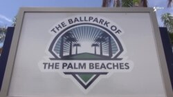 Reclamos de los cubanos en el estadio BallPark de West Palm Beach