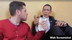 Los Pichy Boys con Mr. Obama.