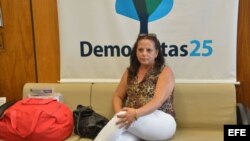 Fotografía cedida por la Agencia Brasil donde se ve a la médica cubana Ramona Matos Rodríguez en la sede del congreso en la ciudad de Brasilia (Brasil).