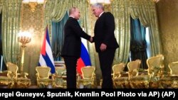 Vladimir Putin recibió a Miguel Díaz-Canel en el Kremlin en Noviembre de 2018.