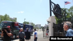 El equipo Cuba de béisbol arribó al Yogi Berra Stadium, en Nueva Jersey.