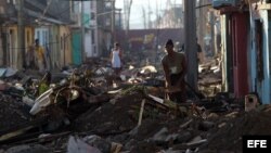 Destrozos causados por el huracán Matthew en Baracoa, en octubre de 2016. (Archivo)