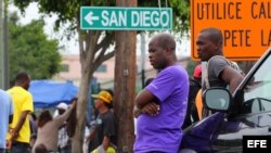 Migrantes haitianos en México.