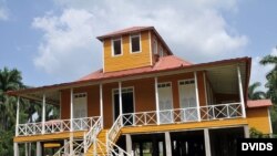 Vista de la casa natal los Castro en Birán, Holguín. 