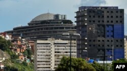 Vista general de El Helicoide, cuartel general del Servicio Bolivariano de Inteligencia Nacional (SEBIN). 