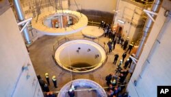 El reactor de Arak en una imagen de Organización de Energía Atómica de Irán via AP.