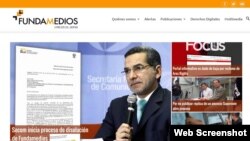 Captura de imagen de la portada de Fundamedios.org.