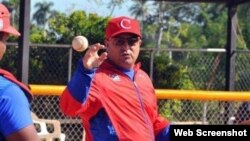 Roger Machado, manager de la selección cubana.