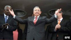 Raúl Castro en el Gran Teatro de La Habana.