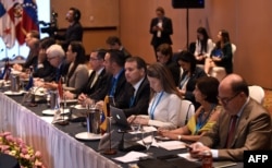 Cancilleres del Grupo de Lima reunidos el 6 de junio en Guatemala (Foto: Archivo).