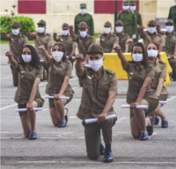 Graduación de escuela militar Antonio Maceo en el 2020