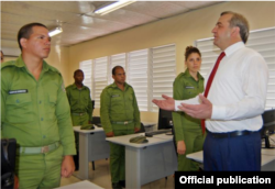 Centro Regional de Bomberos cubano-ruso inaugurado por Vladímir A. Puch­kov, ministro de los Asuntos de la Defensa Civil, Situaciones de Emergencia y Liqui­dación de las Conse­cuen­cias de Desastres, de Rusia.