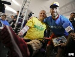 Sergio Ramos en Brasil (2014) en el acto en el que fue nombrado embajador de UNICEF.