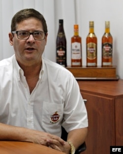 Sergio Valdés, director de Desarrollo de Mercado de Havana Club, habla en entrevista con Efe este 23 de febrero del 2016, en La Habana (Cuba).