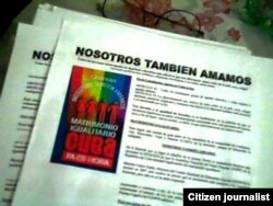 Campaña "Nosotros también amamos". (Foto: Nabit Fernández)