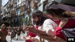 Jesucristo sube a los cielos en la Pasión Viviente de Castro Urdiales