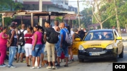 Los taxis ruteros tienen mucha demanda.