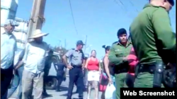 Protestas de cocheros en Santa Clara, a inicios de febrero.