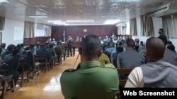 Juicios contra manifestantes del 11 de julio en Cuba. (Foto: OCDH)