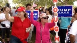 Cubanos apoyan a Trump en el Tropical Park