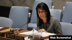 Embajadora de EEUU en ONU, Nikki Haley. (Archivo)