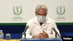 El Dr. Francisco Durán, director de Epidemiología del Ministerio de Salud Pública de Cuba ofrecía el parte diario sobre el impacto de la pandemia en la isla.